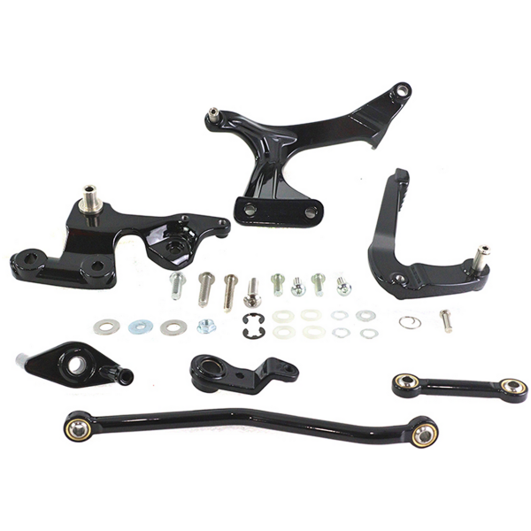 MID MOUNT CONTROL KITS FOR SOFTAIL Mid Control Kit Brake Side Black ST18-Up