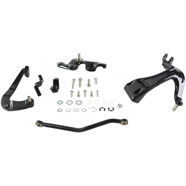 MID MOUNT CONTROL KITS FOR SOFTAIL Mid Control Kit Shift Side Black ST18-Up