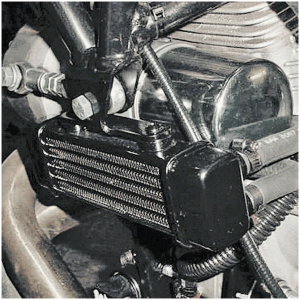 JAGG #1300 SERIES OIL COOLERS FOR BUELL Jagg horiz.oilcooler Buell 96-02