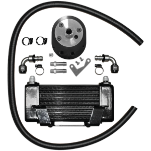 JAGG 10-ROW OIL COOLERS Jagg FLH/T09-up 10-row cooler black low