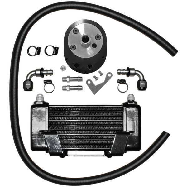 JAGG 10-ROW OIL COOLERS Jagg FLH/T09-up 10-row cooler black low