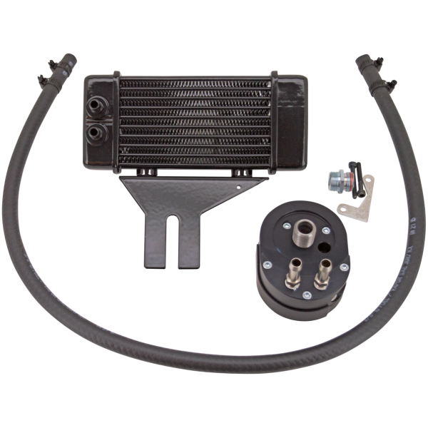 JAGG 10-ROW OIL COOLERS Jagg FXD91-17 10-row black cooler low m