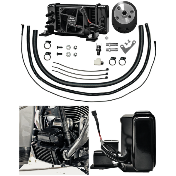 JAGG FAN ASSIST LOW MOUNT OIL COOLER Jagg Oil Cooler Fan-Assisted FLH/T84-08