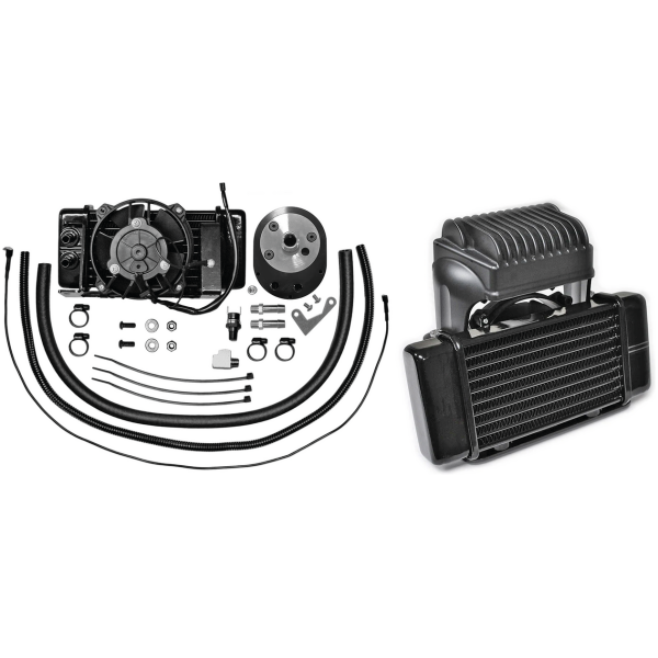 JAGG FAN ASSIST LOW MOUNT OIL COOLER Jagg Oil Cooler Fan-Assisted FLH/T09-16