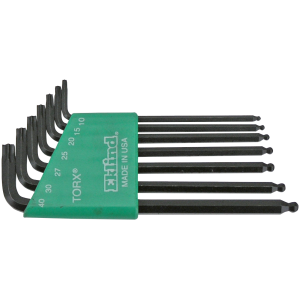 USA MADE ALLEN KEYS AND TORX HEAD DRIVERS Eklind 7 pc Ball end Torx set