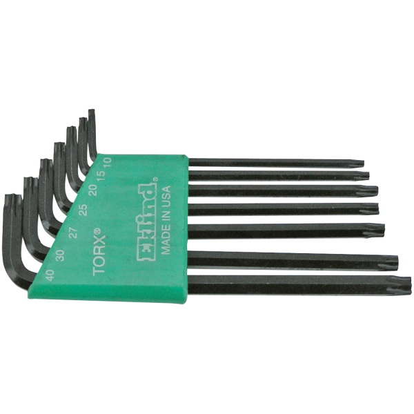USA MADE ALLEN KEYS AND TORX HEAD DRIVERS Eklind 7 Piece Long series Torx set