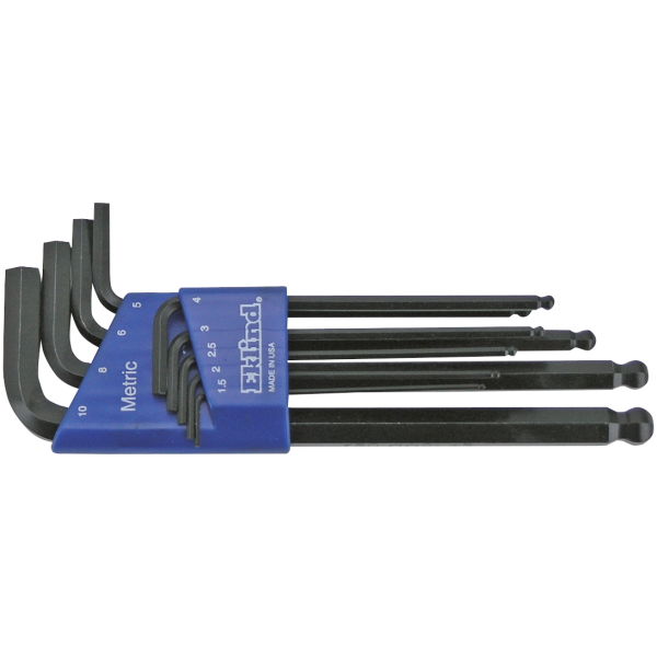 USA MADE ALLEN KEYS AND TORX HEAD DRIVERS Eklind 9 Piece Metric Ball Hex L Key set