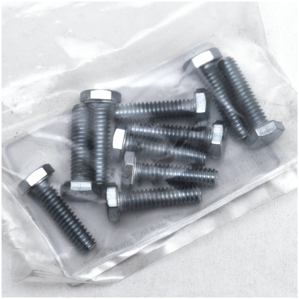SAE SIZE ZINC PLATED HARDWARE GZP 10pck hex bolt 1/4-20x1" zinc