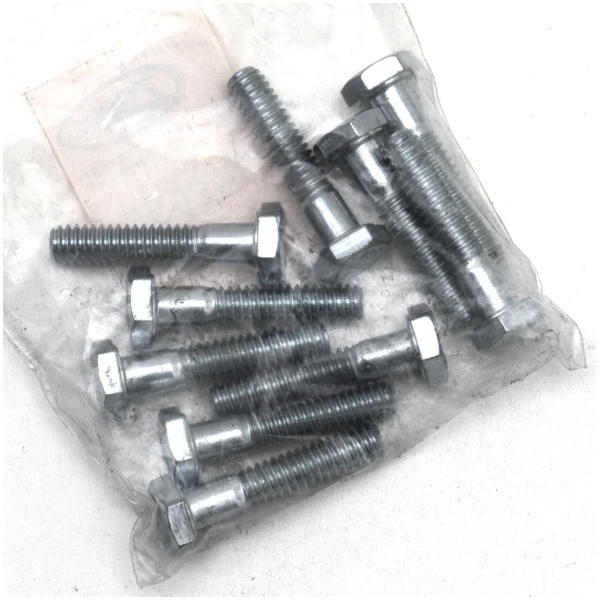 SAE SIZE ZINC PLATED HARDWARE 10pck hex bolt 1/4-20x1-1/4" UNC zinc