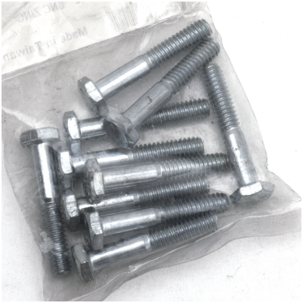 SAE SIZE ZINC PLATED HARDWARE GZP 10pck hex bolt 1/4-20x1-1/2" zinc