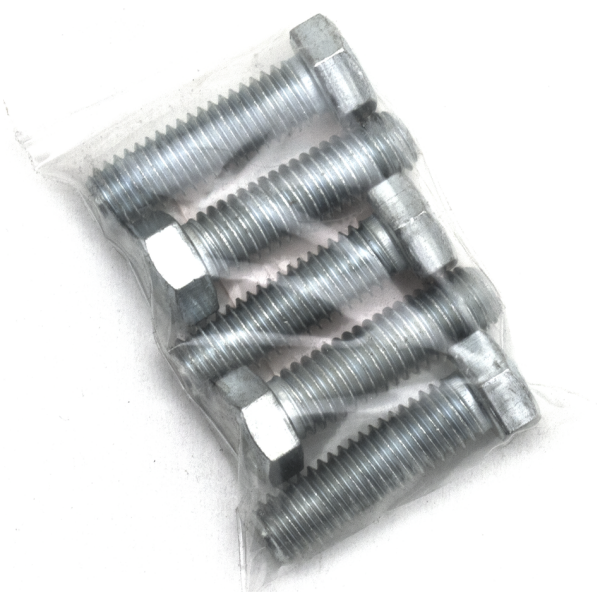 SAE SIZE ZINC PLATED HARDWARE GZP 5pck hex bolt 7/16-14x1-1/2" zinc