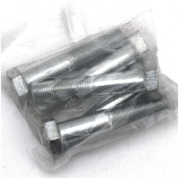 SAE SIZE ZINC PLATED HARDWARE GZP 5pck hex bolt 1/2"-20x2.5" zinc