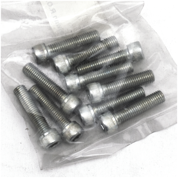SAE SIZE ZINC PLATED HARDWARE GZP 10pck allen bolt 1/4-28x1" zinc
