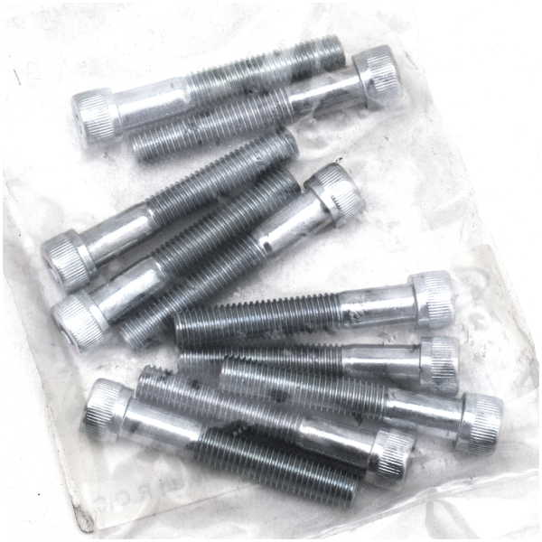 SAE SIZE ZINC PLATED HARDWARE GZP 10pck allen bolt 1/4-28x1-1/2" zinc