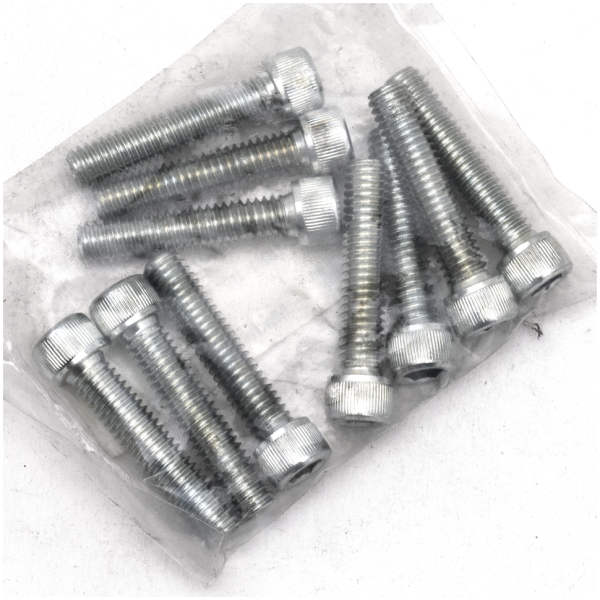 SAE SIZE ZINC PLATED HARDWARE GZP 10pck allen bolt 5/16-18x1-1/2" zinc