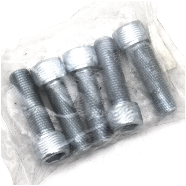 SAE SIZE ZINC PLATED HARDWARE GZP 5pck allen bolt 7/16-20x1-1/2" zinc