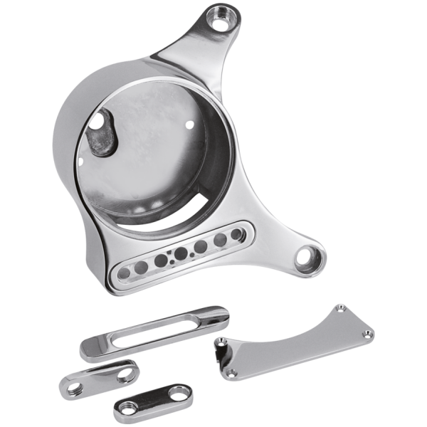 GENUINE ZODIAC ENGINE MOUNTED SPEEDO BRACKETS XL speedomount to cylinder polished