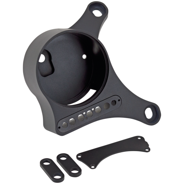 GENUINE ZODIAC ENGINE MOUNTED SPEEDO BRACKETS XL speedomount to cylinder satin black