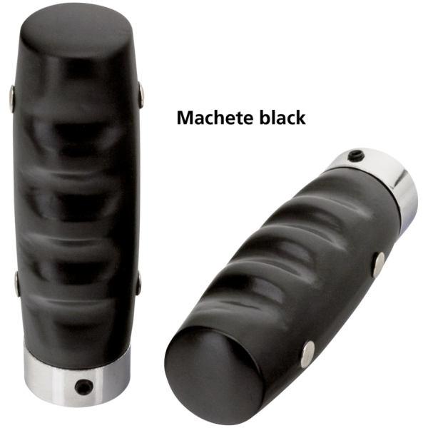 CARPENTERS WOODEN HANDLEBAR GRIPS Machete style black wooden grips