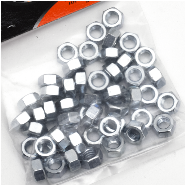 SAE SIZE ZINC PLATED HARDWARE GZP 50pck nut 5/16-18 UNC zinc