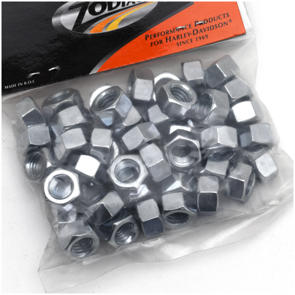 SAE SIZE ZINC PLATED HARDWARE GZP 50pck nut 3/8-16 UNC zinc