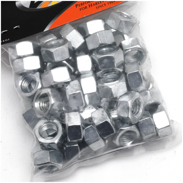SAE SIZE ZINC PLATED HARDWARE GZP 50pck nut 7/16-14 UNC zinc