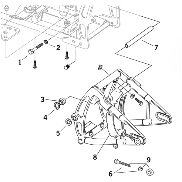 SWINGARM PARTS FOR SOFTAIL 1984-1999 Each Spacer for Swingarm bearing