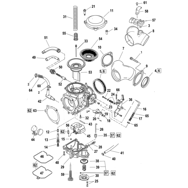 KEIHIN CV CARBURETOR PARTS Rebuild kit, Keihin CV carb