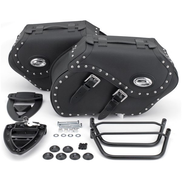 K-DRIVE/LONGRIDE "CLICK & LOCK" SADDLEBAG KITS K-Drive saddlebagkit FXD91-06 Iparex+std