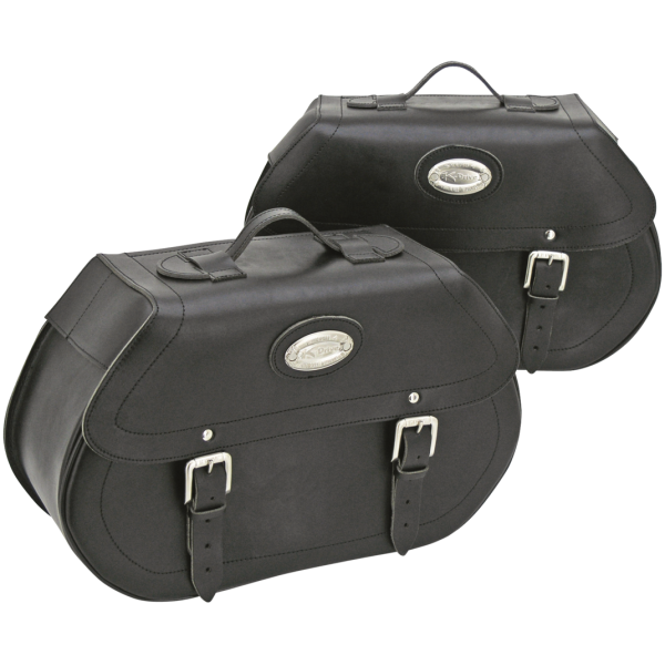K-DRIVE/LONGRIDE "CLICK & LOCK" SADDLEBAG KITS K-Drive leather saddlebag kit XL94-up