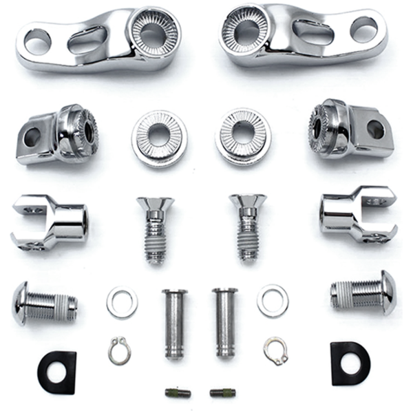 ADJUSTABLE PASSENGER PEG MOUNTS PA Footpeg Mount Kit Chrome XL/FXR/FXD