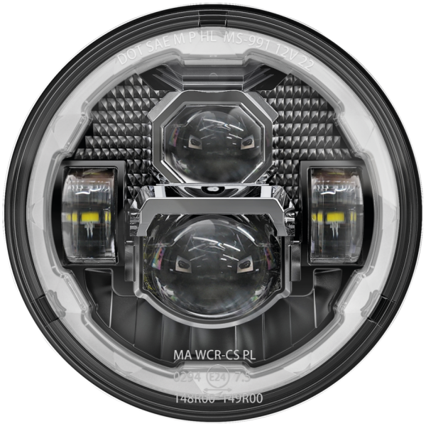 7" VISOR HALO LED HEADLIGHT UNIT LED 7" HALO Visor Headlight Unit