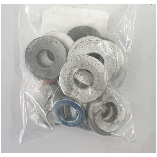 CYLINDERS AND VALVES, 45CI SIDEVALVE MODELS Washer set f/45CI 1:5 alu heads, white p