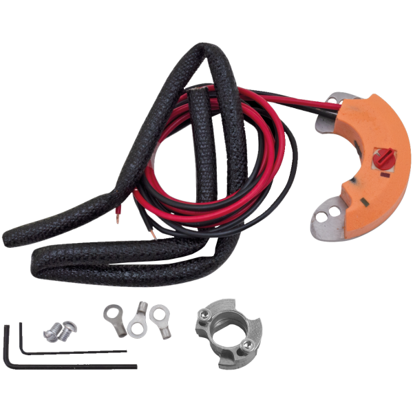 SAMWEL'S V-TRONIC ELECTRONIC IGNITION FOR 45CI, KNUCKLEHEAD AND PANHEAD Electronic ign auto adv 36-47 6V and 12V
