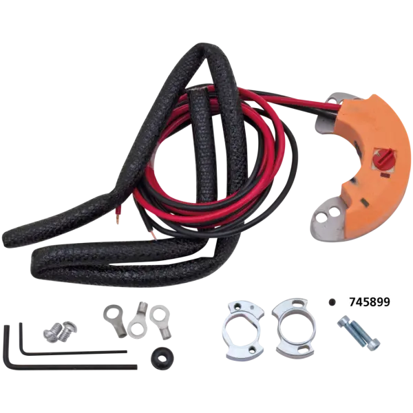 SAMWEL'S V-TRONIC ELECTRONIC IGNITION FOR 45CI, KNUCKLEHEAD AND PANHEAD Electronic ign auto adv 48-64 6V and 12V