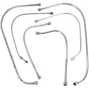 OIL LINES FOR 45CI MODELS Set of 3 oilpipes steel chrome plated WL
