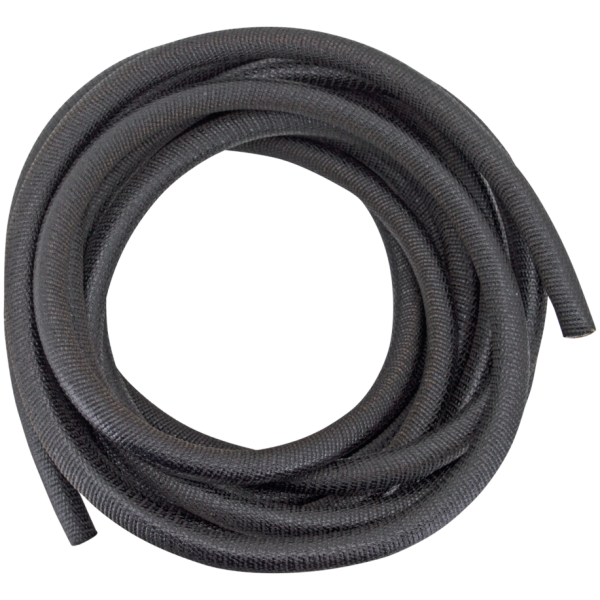 OLD STYLE ELECTRICAL WIRE AND LOOM 3/16 inch, wire loom, asphalt, 25 feet