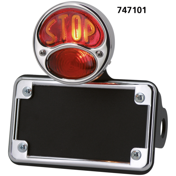 NO SCHOOL CHOPPERS TAILLIGHTS NSC 28 taillight w/horizontal lic.mount