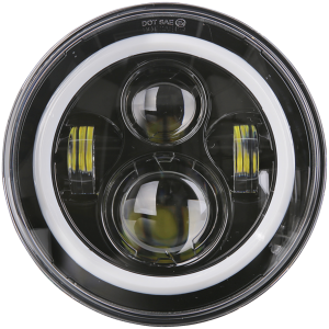 7" WRANGLER HALO LED HEADLIGHT UNIT LED 7" HALO Headlight Unit Style 3