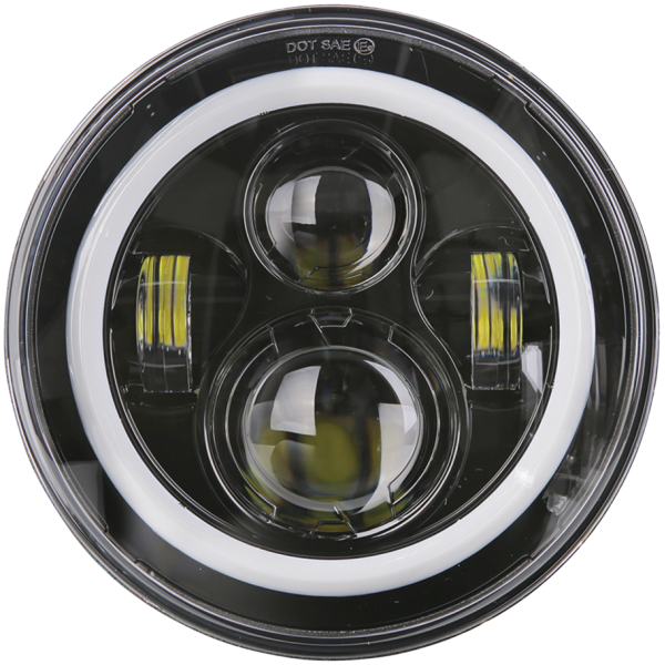 7" WRANGLER HALO LED HEADLIGHT UNIT LED 7" HALO Headlight Unit Style 3