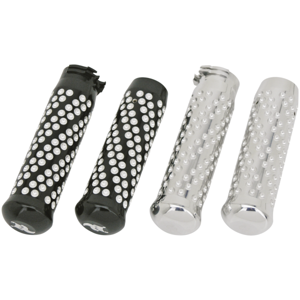 KEN'S FACTORY GRIP SETS Spiral grips Polished