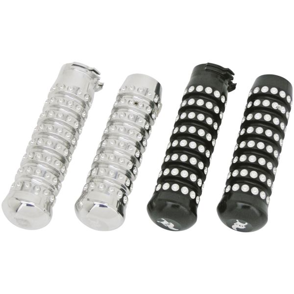 KEN'S FACTORY GRIP SETS Ribbed grips Polished