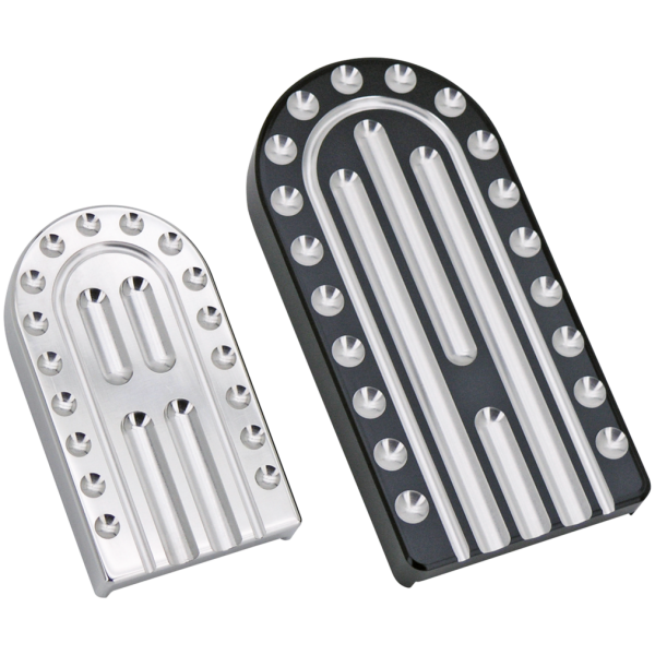 KEN'S FACTORY BRAKE PEDAL PADS small black pedal FXST BLACK/MACHINE CUT