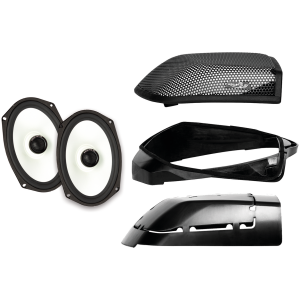 AQUATIC WATERPROOF LIGHTED AUDIO Aquatic Saddlebag Kit FLT14-up