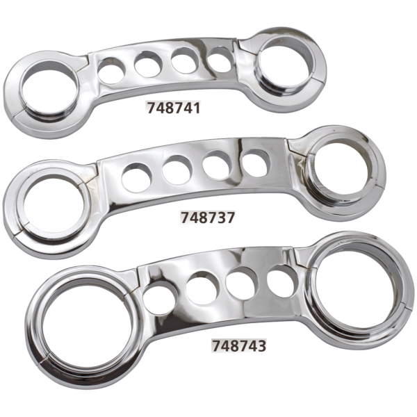 CUSTOM CYCLE ENGINEERING FORK STABILIZERS Chrome Fork Truss 41mm WideGlide FXSTD