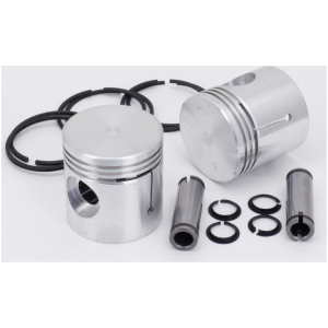 45CI SIDEVALVE MODELS Pistons w/Hasting rings 45CI +.08" set/2