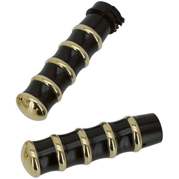 KUSTOM TECH VINTAGE HANDLEBAR GRIPS K-Tech vintage gripset black & brass
