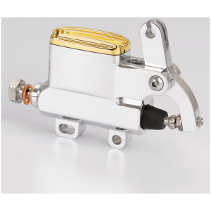 KUSTOM TECH DELUXE CABLE OPERATED MASTER CYLINDER K-Tech Deluxe wire m/c 14mm alu/brass