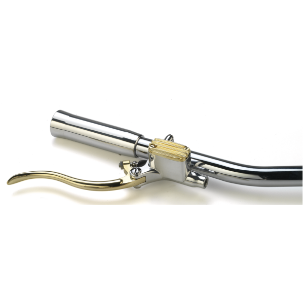 KUSTOM TECH DELUXE HANDLEBAR CONTROLS K-Tech Deluxe m/c 12mm polish alu/brass