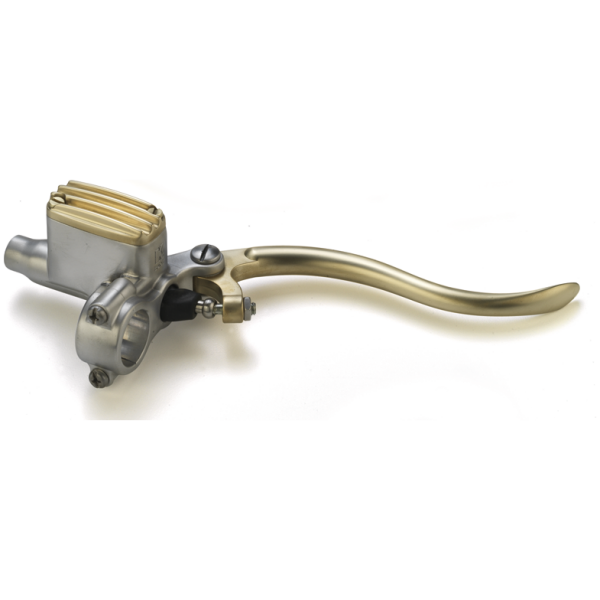 KUSTOM TECH DELUXE HANDLEBAR CONTROLS K-Tech Deluxe m/c 12mm satin alu/brass